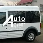 Передний салон,  левое окно,  (длинная база) Ford Transit Connect