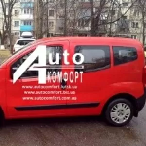Передний салон,  левое стекло (под оригинал) на Fiat Fiorino