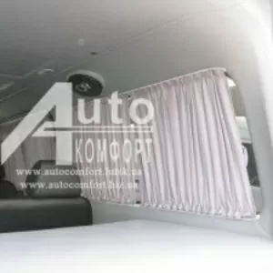 Шторы автомобильные в Mercedes-Benz Sprinter(средняя база) серые
