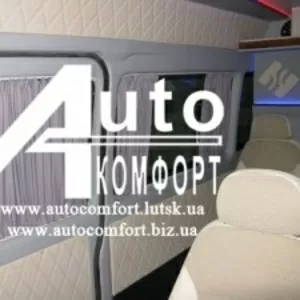 Шторы автомобильные Volkswagen LT (1995-2006) серые