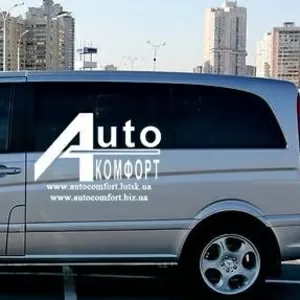 Передний салон,  левое стекло на автомобиль Mercedes-Benz Vito 04- (Мер