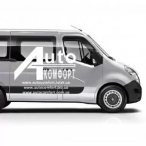 установка врезка автостекла на Renault Master,  Opel Movano,  Nissan I