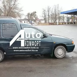 Передний салон,  правое окно на автомобиль VW Caddy,  Siat Inka (97-03) 