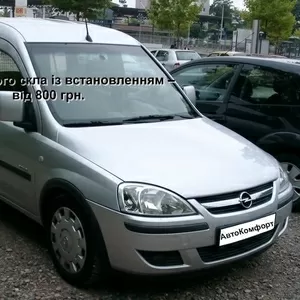 Лобовое стекло на Opel Combo (2001-2011) с установкой