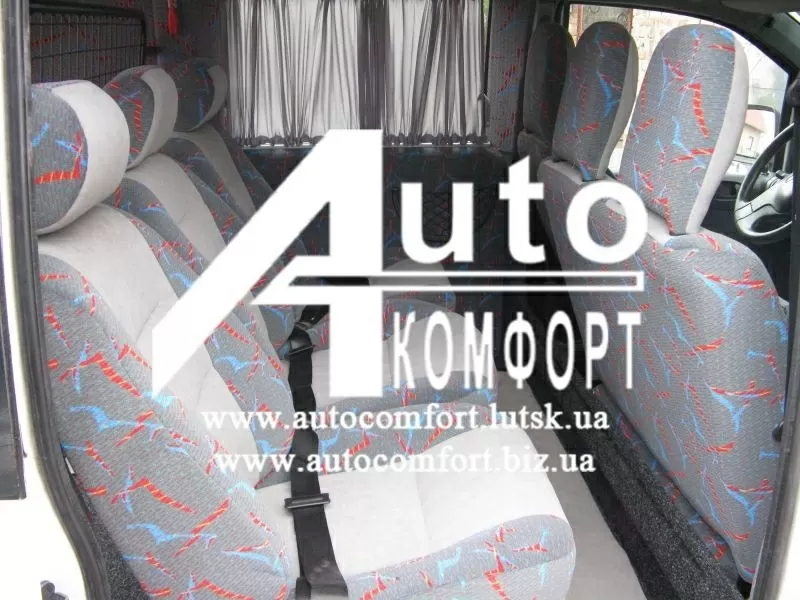 Шторки в Volkswagen Caddy, ... серые с салазками.