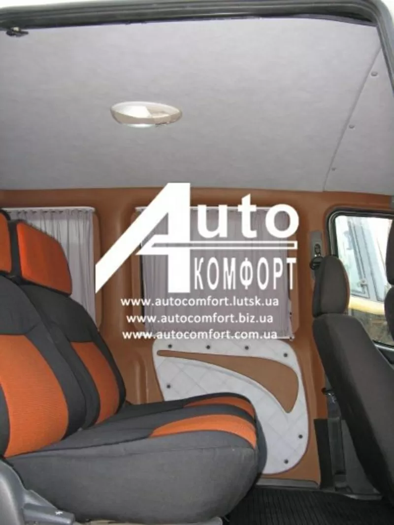 Шторки в Volkswagen Caddy, ... серые с салазками. 2