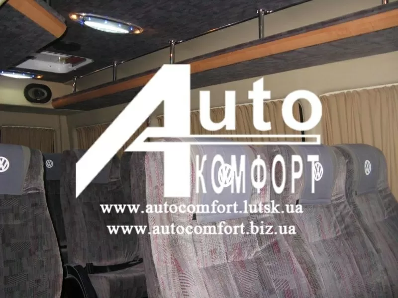 Шторы автомобильные в Mercedes-Benz Sprinter...бежевые с салазками.