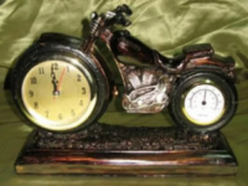 Ретро часы Мотоцикл