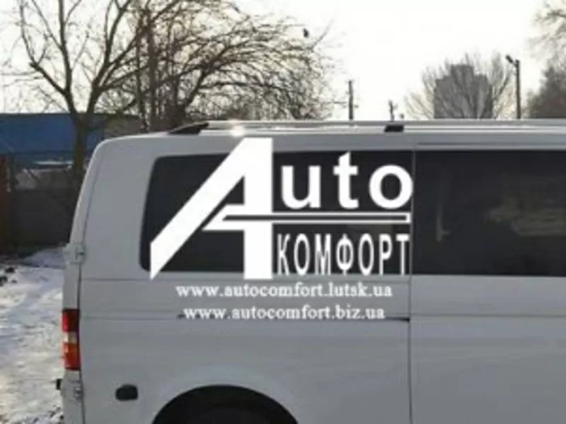 Задний салон, правое стекло на Volkswagen Transporter Т-5(длинная база)