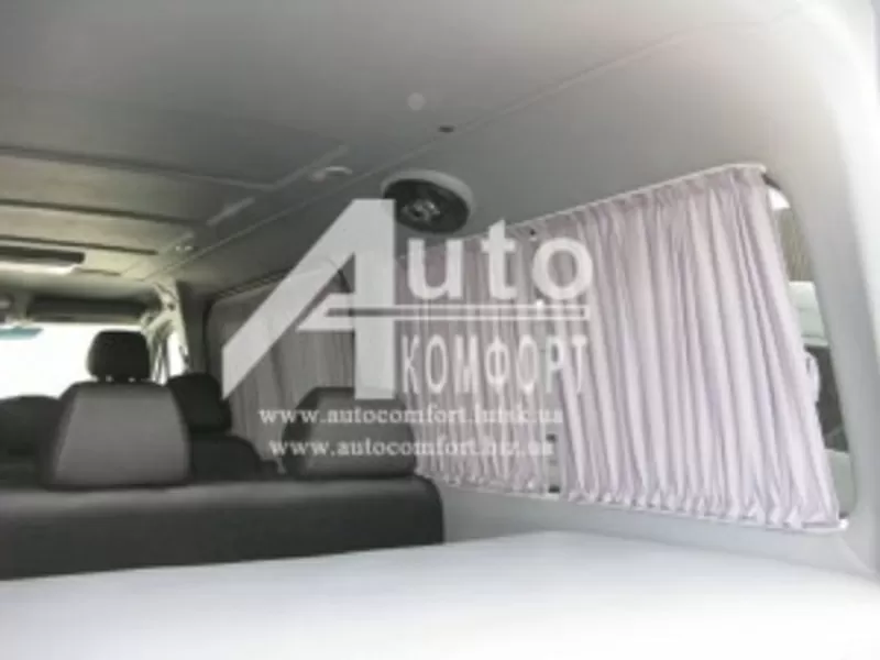 Шторы автомобильные в Mercedes-Benz Sprinter(средняя база) серые